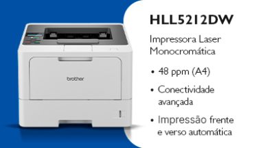 Mini banner 4 HLL5212DW Impressora Laser Monocromatica